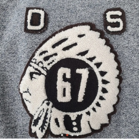 Ralph Lauren Denim Supply Varsity Baseball Jacket L Vgc Indian Chief - Picture 5 of 5